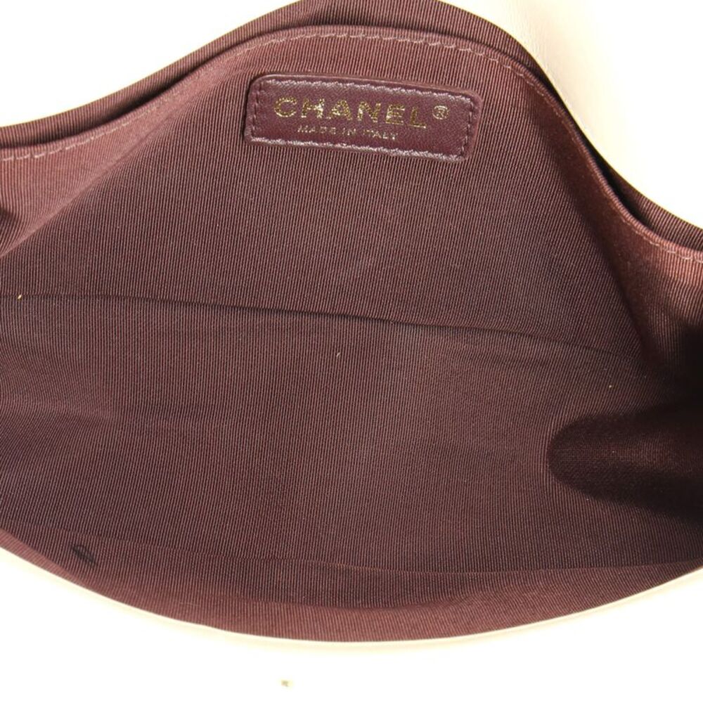 Chanel Boy Flap Bag Chevron Caviar and Calfskin Old Medium Neutral - Picture 5 of 8